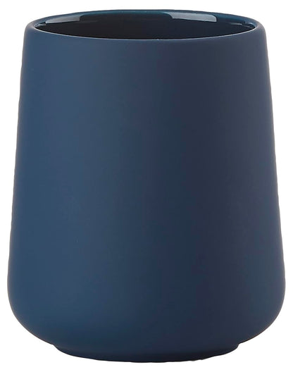Zone Denmark Nova One Ceramic Toothbrush Cup with Soft Touch Coating Diameter 8 cm Height 10 cm Royal Blue
