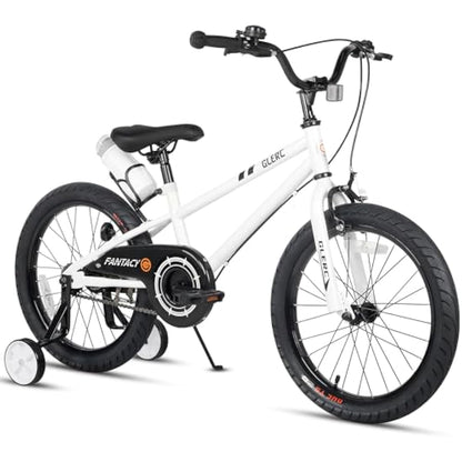 Glerc Fantacy 18 Inch Kids Bike for 2-14 Years Old Boys Girls with Water Bottle Holder & Stabilisers, Multiple Colors