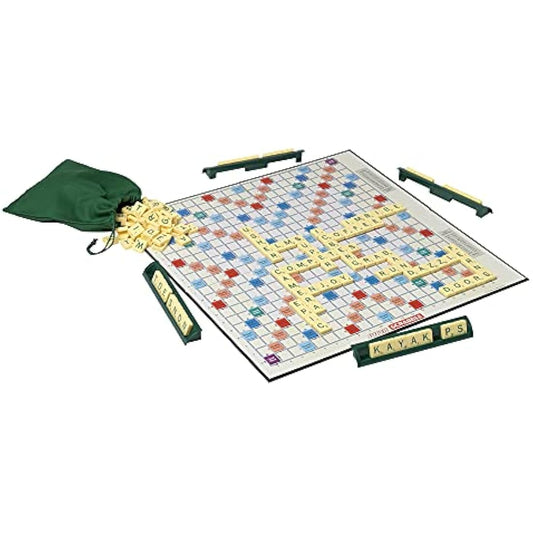 Ideal Super Scrabble: twice as many tiles and a giant-sized board | Classic Games | For 2-4 Players | Ages 10+