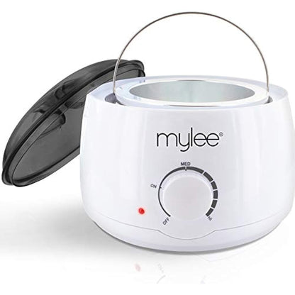 Mylee Professional Wax Heater Warmer with Handle Pot 500ml for Paraffin, Soft & Crème Wax, Salon Quality Hair Removal, Depilatory Waxing Melter, Adjustable Temperature