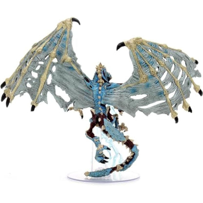 WizKids Dungeons and Dragons Icons of the Realms Miniatures, Boneyard - Blue Dracolich, DnD Miniatures