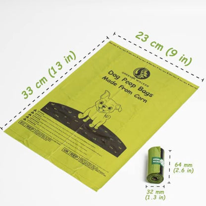 GREENER WALKER Poop Bags for Dog Waste 1080 Bags, Extra Thick Strong 100% Leak Proof Dog Waste Bags (Green)