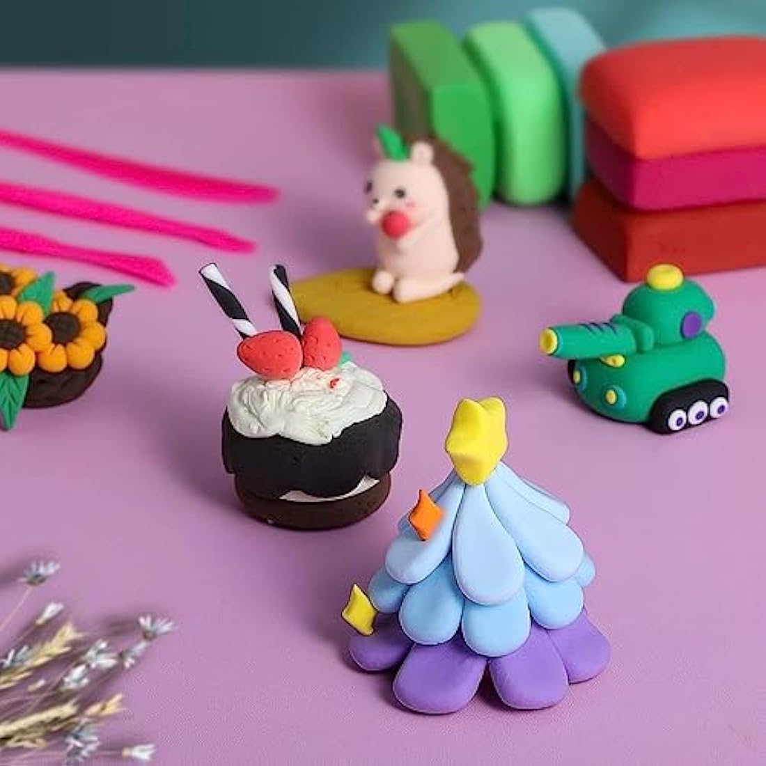 iFergoo Magic Clay 24 Colours Modelling Clay DIY Creative Modelling Dough Modelling Clay Tools