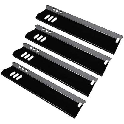 GFTIME 38CM Grill Heat Plate for Dyna-Glo DGF510SSP, DGF510SSP-D, Uniflame 4/5 Burner, Porcelain Steel Flame Diffuser spare parts for Backyard BY12-084-029-98, Broilmaster G13DE, 4 Pack