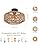 Toolight Rattan Ceiling Light E27, Retro Hand-Woven Rattan Chandelier Lamp, Bohemian Pendant Boho Ceiling Light for Living Room Bedroom Kitchen Hallway Entryway