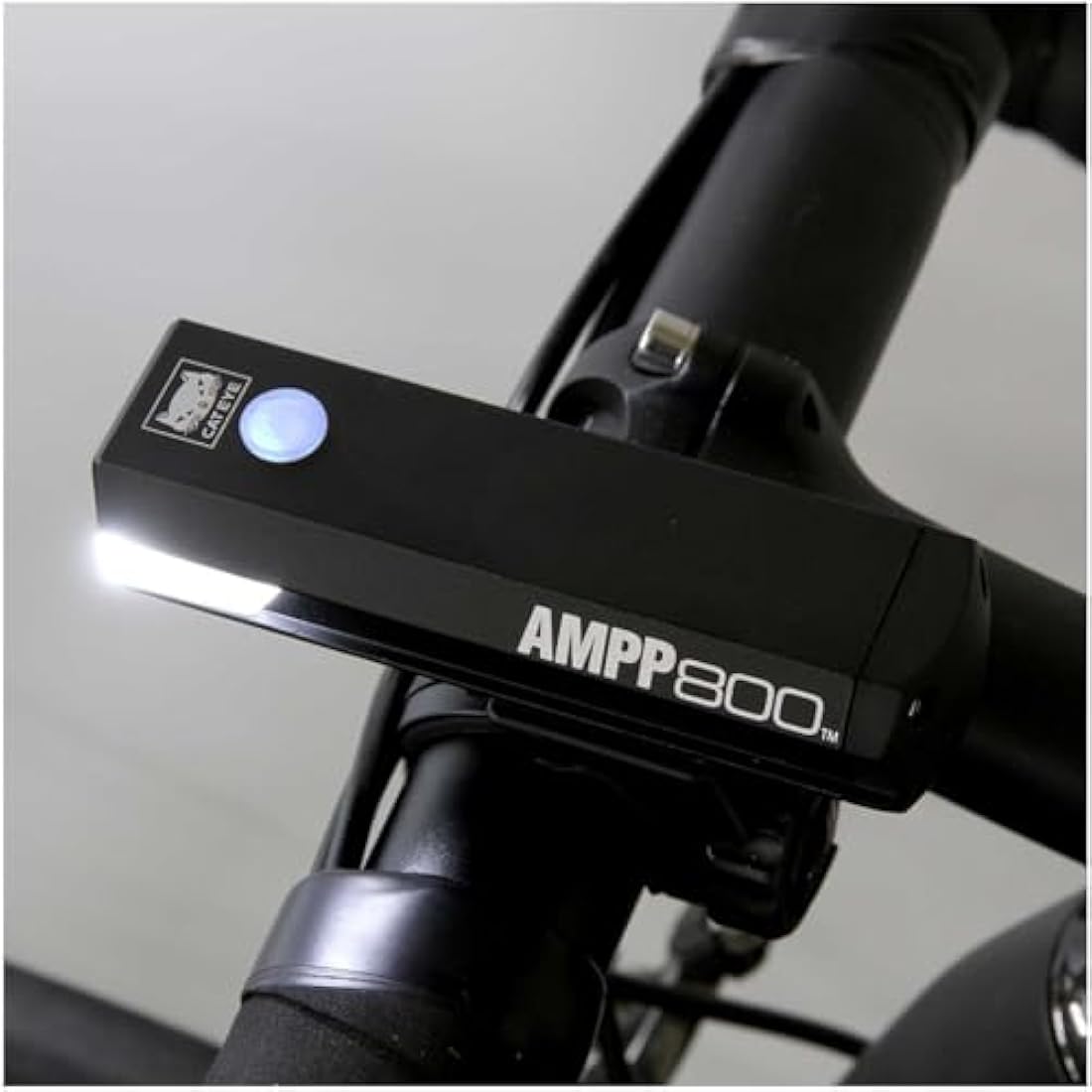 CatEye AMPP Super Bright LED Bicycle Front Lights - OptiCube Technology, IPX4 Waterproof Rated, FlexTight Easy Fit Bracket | USB Rechargeable Bike Light | Front Bike Lights | Bicycle Accessories