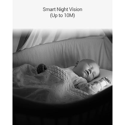 EZVIZ Indoor Camera No Monthly Fee, 256GB Supports, Baby Monitor Camera, Pet Camera. Motion Detection, Auto Tracking, Night Vision, Alarm, Two Way Audio, 2.4G Wifi, Alexa Google IFTTT Control(C6N 2MP)