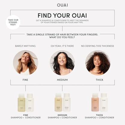 OUAI Thick Hair Treatment Masque - Almond Oil, Olive Oil & Hydrolyzed Keratin to Repair & Restore Damaged Hair - Softens, Smooths & Strengthens - Phthalate & Paraben Free Hair Masque - 236ml