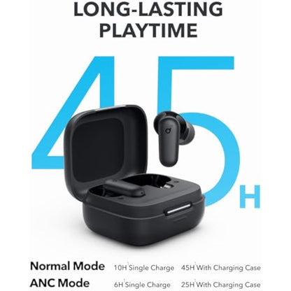 soundcore P30i by Anker Noise Cancelling Earbuds, Strong and Smart Noise Cancelling, Powerful Bass, 45H Playtime, 2-in-1 Case and Phone Stand, IP54, Wireless Earbuds, Bluetooth 5.4, App Control