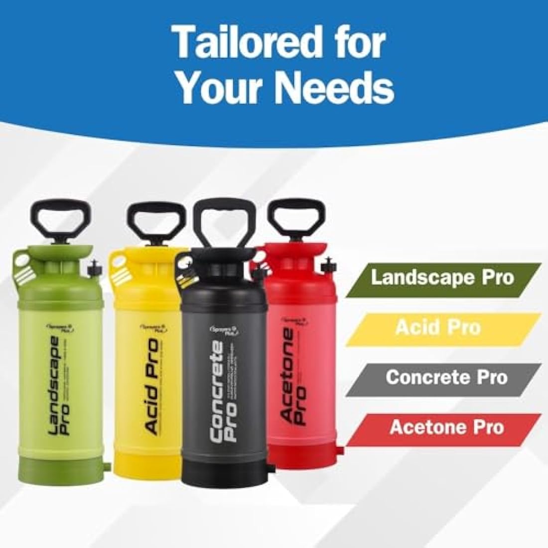 Sprayers Plus Acid Pro Compression Sprayer, Acid Resistsant, Leak-Free, 2-Gallon