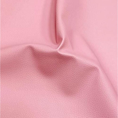 A-Express Grained Faux Leather Fabric Waterproof Heavy Duty Leatherette Vinyl Leathercloth Upholstery Textured Material - Light Pink 2 Metres 200cm x 140cm