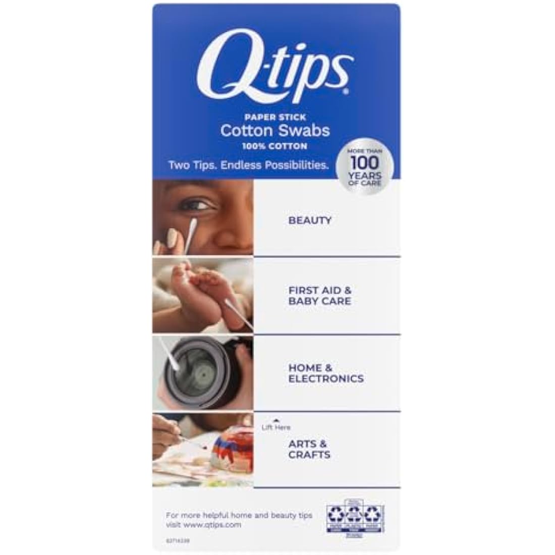 Q-Tips Cotton Swabs, 625 Count