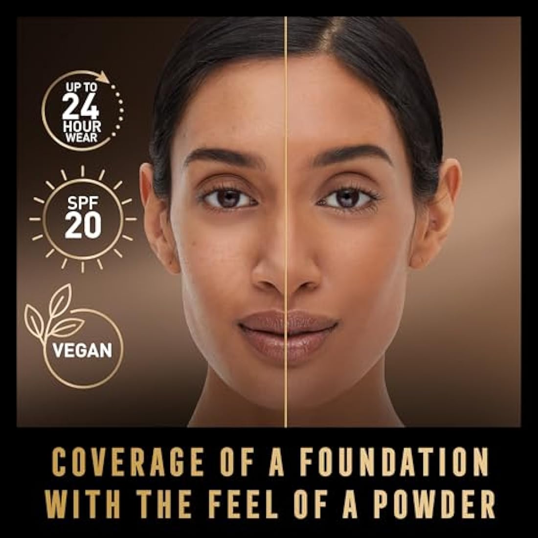 Max Factor Facefinity Refillable Compact Foundation, 001 Porcelain, Full Coverage, Flawless Matte Finish, Lightweight and Breathable, Blends Seamlessly, All Day Wear, SPF 20, Refillable, 10g
