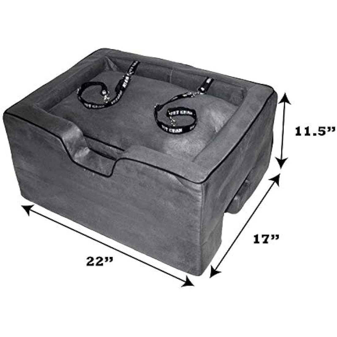 Pet Gear Lookout Booster Car Seat, Removable Comfort Pillow, Safety Tether Included, Installs in Seconds, No Tools Required