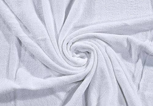 Divine Textiles 100% Egyptian Cotton Flannel Face Cloths Wash Towel Set - White 12 Pack, 30 x 30 cm