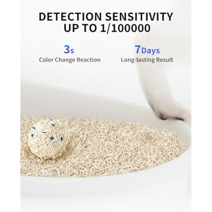 PETKIT Tofu Cat Litter, Fast Clumping, Tofu & Bentonite Mixed Cat Litter with Occultblood Test Particles, Ultra Absorbent, Odor Control and Flushable, Dust-free & Low Tracking, 4 Packs/9.6kg