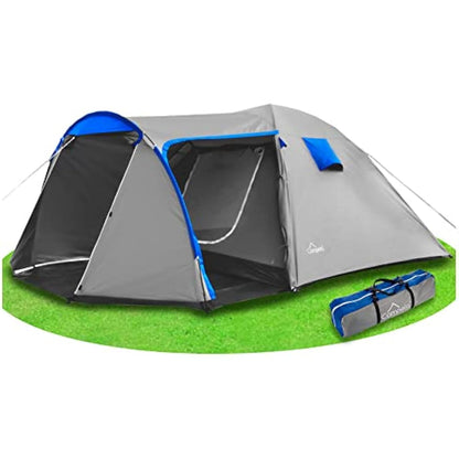Campela CA0013 Tropical Family Tent 3-4 Person Waterproof 3000m Taped Seams