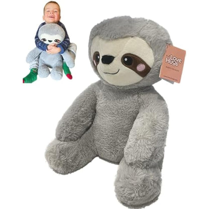 LoveHugs 1.5kg Weighted Teddy Bear For Anxiety, Comfort, Stress Relief & Restful Sleep - Sloth Teddy Therapeutic Weighted Stuffed Animal Toy