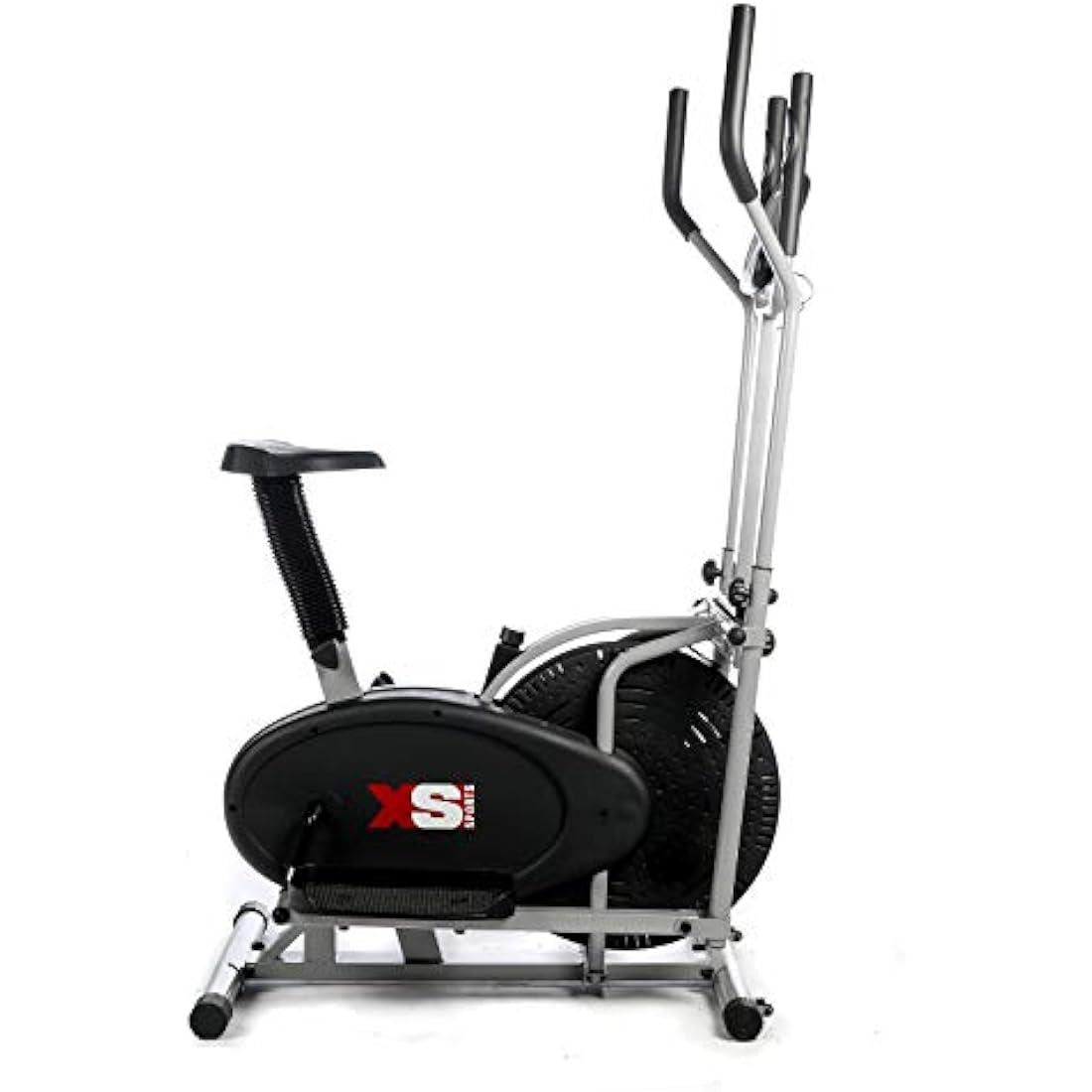 Luna Pro 2-in1 Elliptical Cross Trainer Exercise Bike-Fitness Cardio Weightloss Workout Machine-With Seat + Pulse Heart Rate Sensors