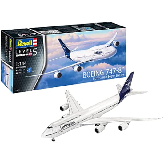 Revell 03891 Boeing 747-8 "Lufthansa New Livery 1:144 Scale Unbuilt/Unpainted Plastic Model Kit