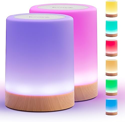 LuvLink Friendship Lamp v2 Extended WiFi Range - Simple Bluetooth Setup (Set of Four)