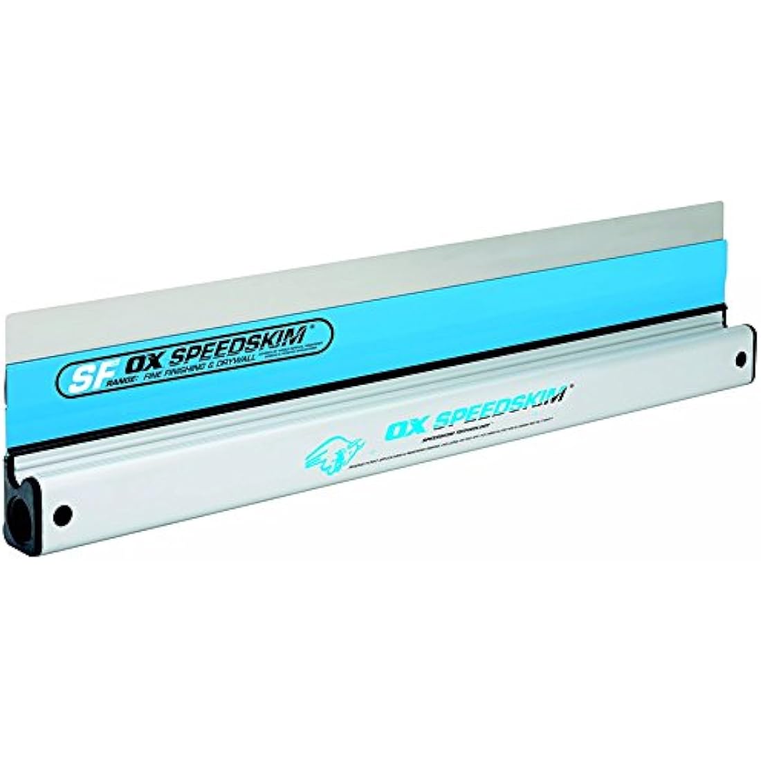 OX Speedskim Plaster Skimming Finishing Rule - SF 600mm I Stainless Steel Flex Blade & Extruded Aluminium Handle