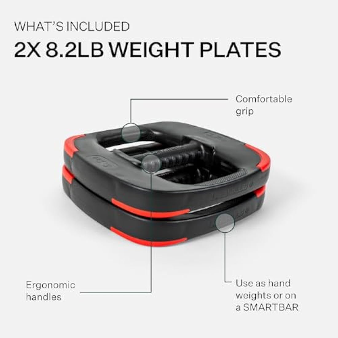 Les Mills™ Dual Purpose Ergonomic Exercise Weight Plates for Total Body Workouts
