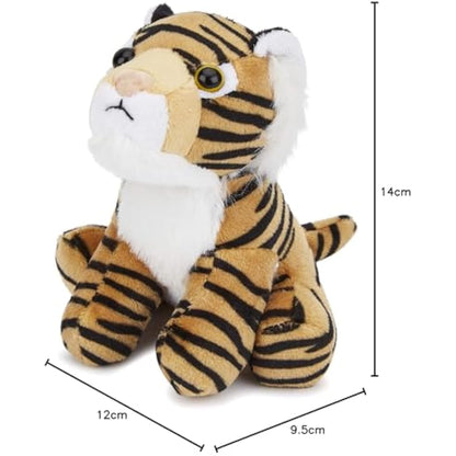 Zappi Co Children's Soft Cuddly Plush Toy Animal - Perfect Perfect Soft Snuggly Playtime Companions for Children (12-15cm /5-6") (Tiger)