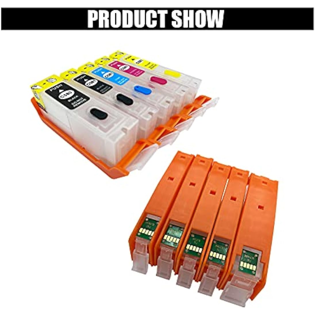 COCADEEX 580XXL Ink Refill Kits Replacement for Canon PGI-580XXL CLI-581XXL,for PIXMA TS6150 TS6151 TS6250 TS6251 TS6350 TS6351 TS705 TR7550 TR8550 TS9550 TS9551C Printer (PGBK BK C M Y)