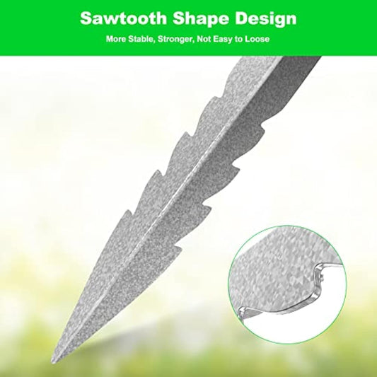 Dijia 20 Pack Railway Sleepers Brackets- Heavy Duty Sleeper Stakes for Railway Sleepers Garden Pathway Garden Edging Sleepers Fixing, steel