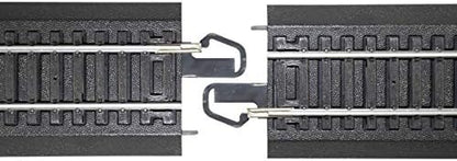 Bachmann 44497 Trains Snap-Fit E-Z World’S Greatest Hobby Track Pack-Steel Alloy Rail with Black Roadbed-HO Scale, White