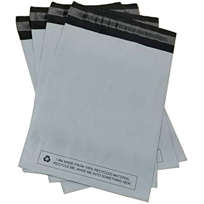 Large 50x Grey Mailing Bags 17” x 22” Polythene Self Seal Big Plastic Envelopes 100% Recyclable - Parcel Postal Postage Packaging Bags Strong Packaging Bags
