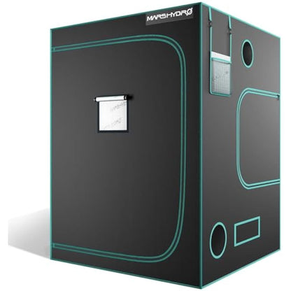 MARS HYDRO 5x5 Grow Tent, 60"x60"x80" Reflective Mylar Grow Tents with Removable Floor Tray View Window for Indoor Plant Growing Room for TS3000/2xSP3000/FC-E6500