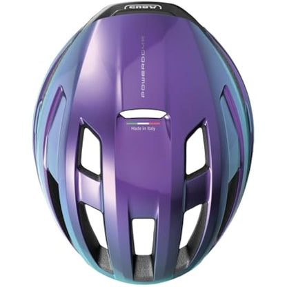 ABUS PowerDome road bike helmet - lightweight bike helmet with clever ventilation system and aerodynamic profile - Made in Italy - for men and women