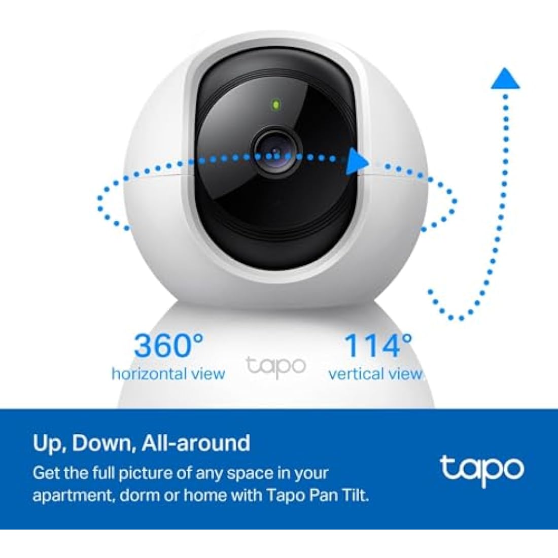 Tapo C200 2-Pack 1080p Pan/Tilt Indoor Camera, Baby Monitor, Motion Detection, Customizable Privacy Mode, 2-Way Talk, Night Vision, Cloud and Local Storage, Works With Alexa and Google, No Monthly Fee