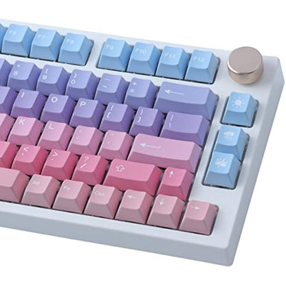 Tsungup PBT 129 Key ANSI&ISO Layout Cherry Profile Dye-Sublimated Keycaps for Gateron, Kailh, Cherry MX Switches Mechanical Keyboards
