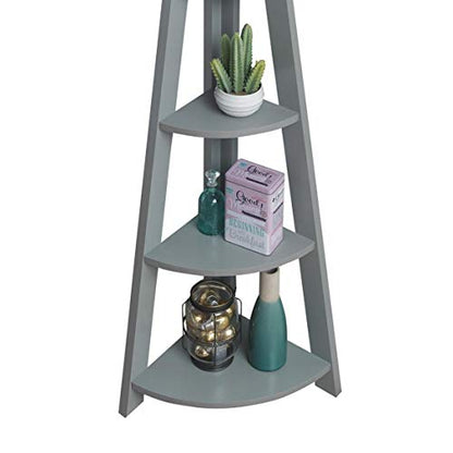 Timber Art Design UK Riva 5 Tier Bookcase Retro Ladder Bookcase Shelving Unit Wooden Bookshelf Organizer for Modern Living Room, Office Space