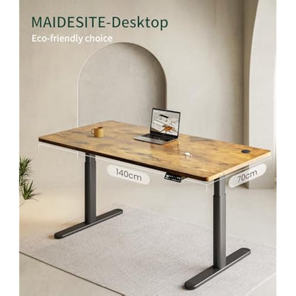 MAIDeSITe Table Top,Desktop for Height Adjustable Electric Standing Desk,140 * 70 * 2.5 cm
