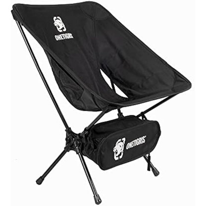 OneTigris PROMENADE Folding Camping Chair, 150kg Capacity Compact Outdoor Chair for Camping Hiking Garden Travel Beach Picnic Lightweight Backpacking