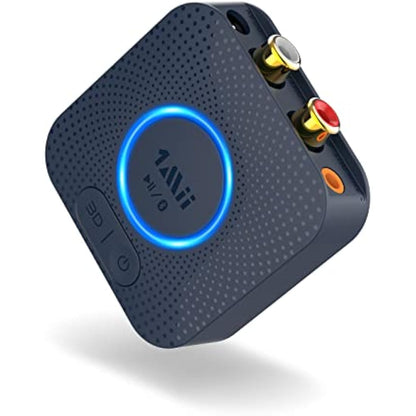 1Mii B06HD Bluetooth 5.1 Receiver for HiFi, aptX HD & Low Latency Bluetooth Audio Adapter with 3D Surround, RCA and 3.5mm Jack Audio Receiver for Music Streaming Sound System, 15Hrs Battery Life