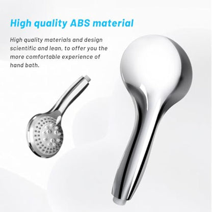 VEHHE Shower Head Powerful Flow with 1.5m Chrome Hose Pressure Boosting Shower Head Spray with 5 Modes Water Saving Bathing for Adults Children Pets Home and Gym Use