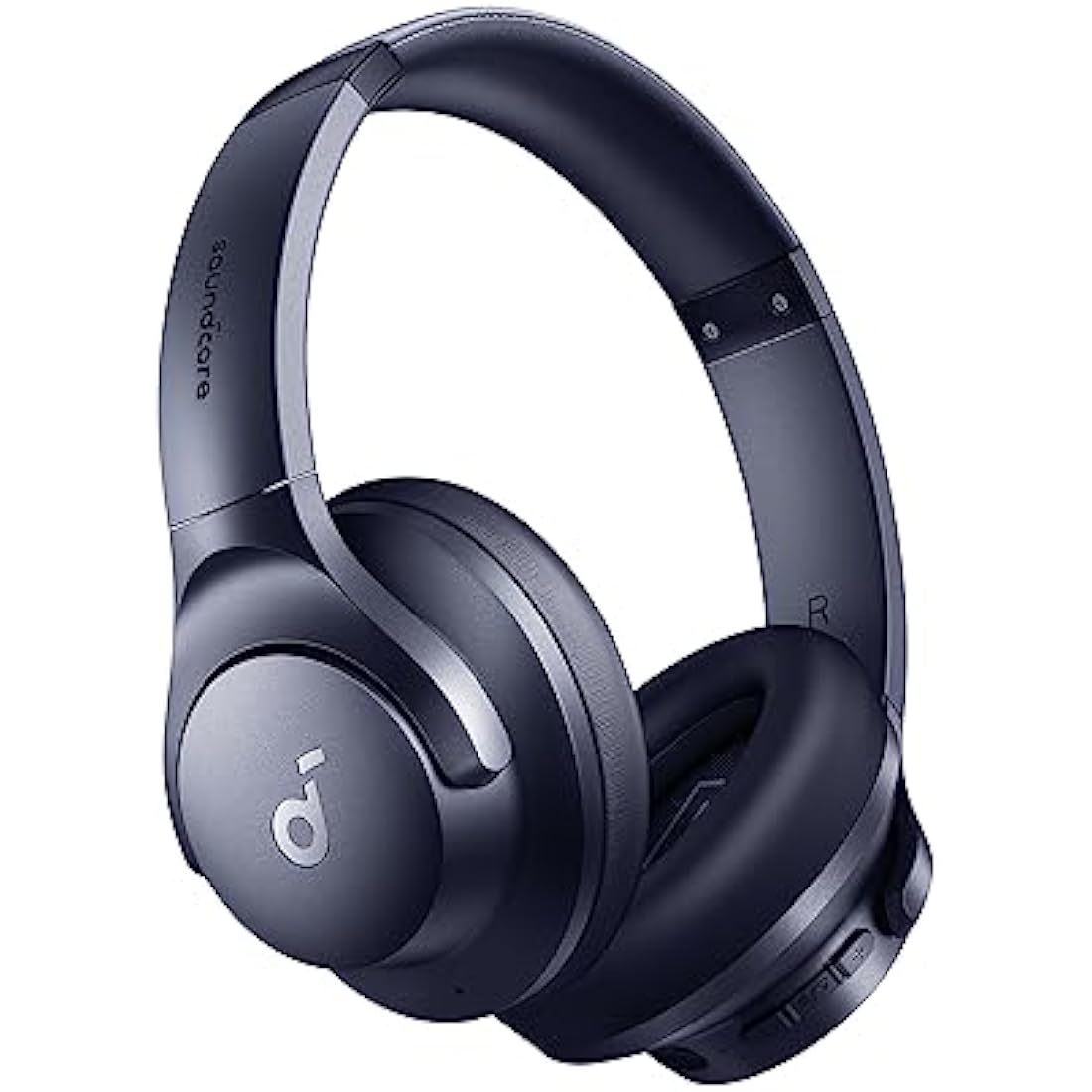 soundcore by Anker Q20i Hybrid Active Noise Cancelling Foldable Headphones, Wireless Over-Ear Bluetooth, 40H Long ANC Playtime, Hi-Res Audio, Big Bass, Customize via an App, Transparency Mode (Blue)