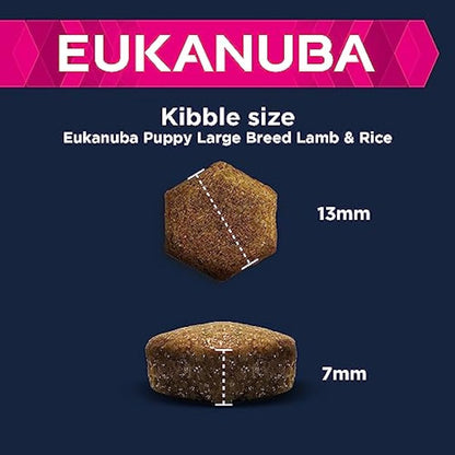 Eukanuba Complete Dry Dog Food for Puppy Large and Giant Breeds with Lamb and Rice 12 kg