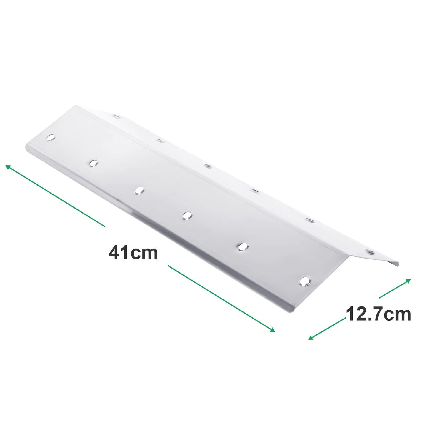 WELL GRILL 41 x 12.7cm Stainless Steel Flavorizer Bar BBQ Heat Shield Plates Outdoor Barbecue Replacement Parts for Outback, Blooma, Ultar, Charbroil,