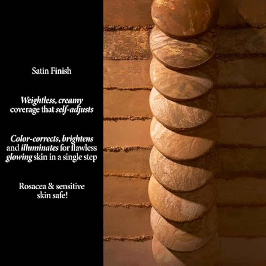 LAURA GELLER Baked Balance-n-Glow Illuminating Powder Foundation (Porcelain) Buildable Sheer to Light Coverage Baked Foundation, Satin Finish