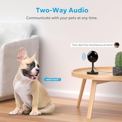 owltron 2K Indoor Camera, Home Security Camera for Baby & Elder, Motion Detection, Night Vision, 2-Way Talk WiFi Camera Wireless, Baby Monitor Works with APP & Alexa- 2 Pack