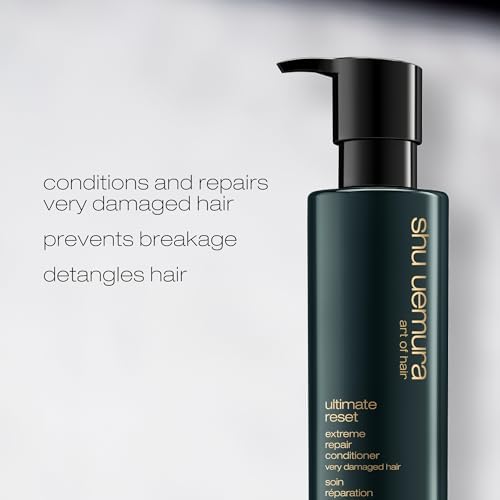 Shu Uemura, Extreme Repair Conditioner Ultimate Reset, Very Damaged Hair, Enriched with Rice Extract, Repairs & Strengthens, 250 ml
