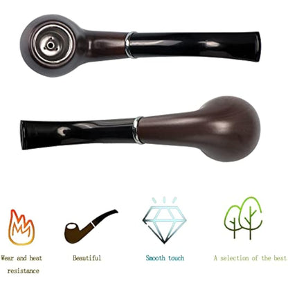 UseeShine Tobacco pipe, handmade wooden Smoking pipe, Cigarettes Cigar Pipes perfect beginner pipe,gift set