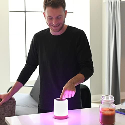 LuvLink Friendship Lamp v2 Extended WiFi Range - Simple Bluetooth Setup (Set of Two)