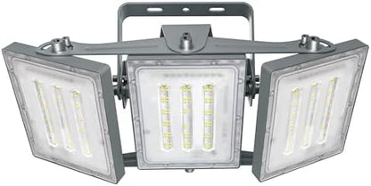 STASUN LED Floodlight Outdoor, 150W 15000LM Super Bright Security Lights with Wider Lighting Angle, 6000K Adjustable LED Spotlight, IP65 Waterproof Outdoor Light for Yard, Court, Street, Parking Lot